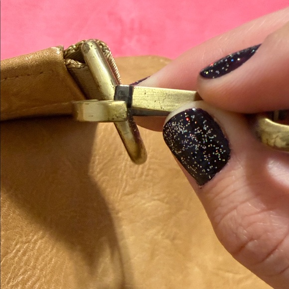 Tan leather backpack or diaper bag - Picture 14 of 15